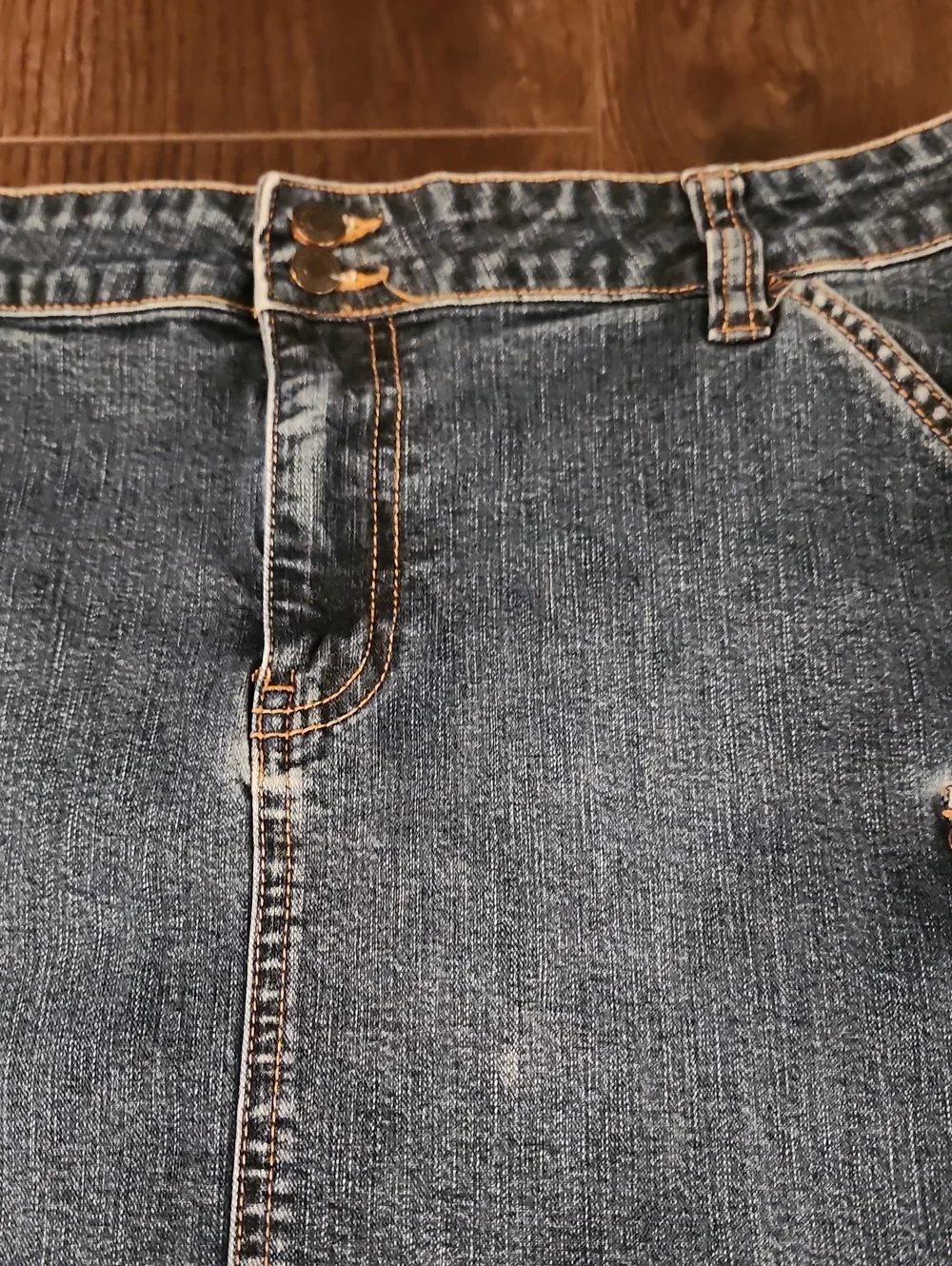 Vintage Y2K Old Navy Denim Mini Skirt Sz 8